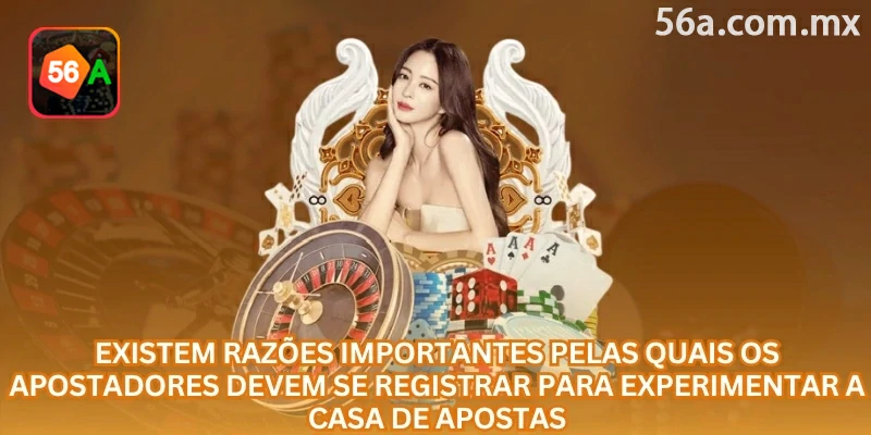 Recursos disponíveis após concluir o registro de uma conta na 56a