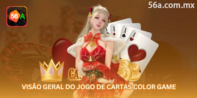 Visão geral do Color Game: o jogador escolhe uma cor e acompanha o resultado da rodada